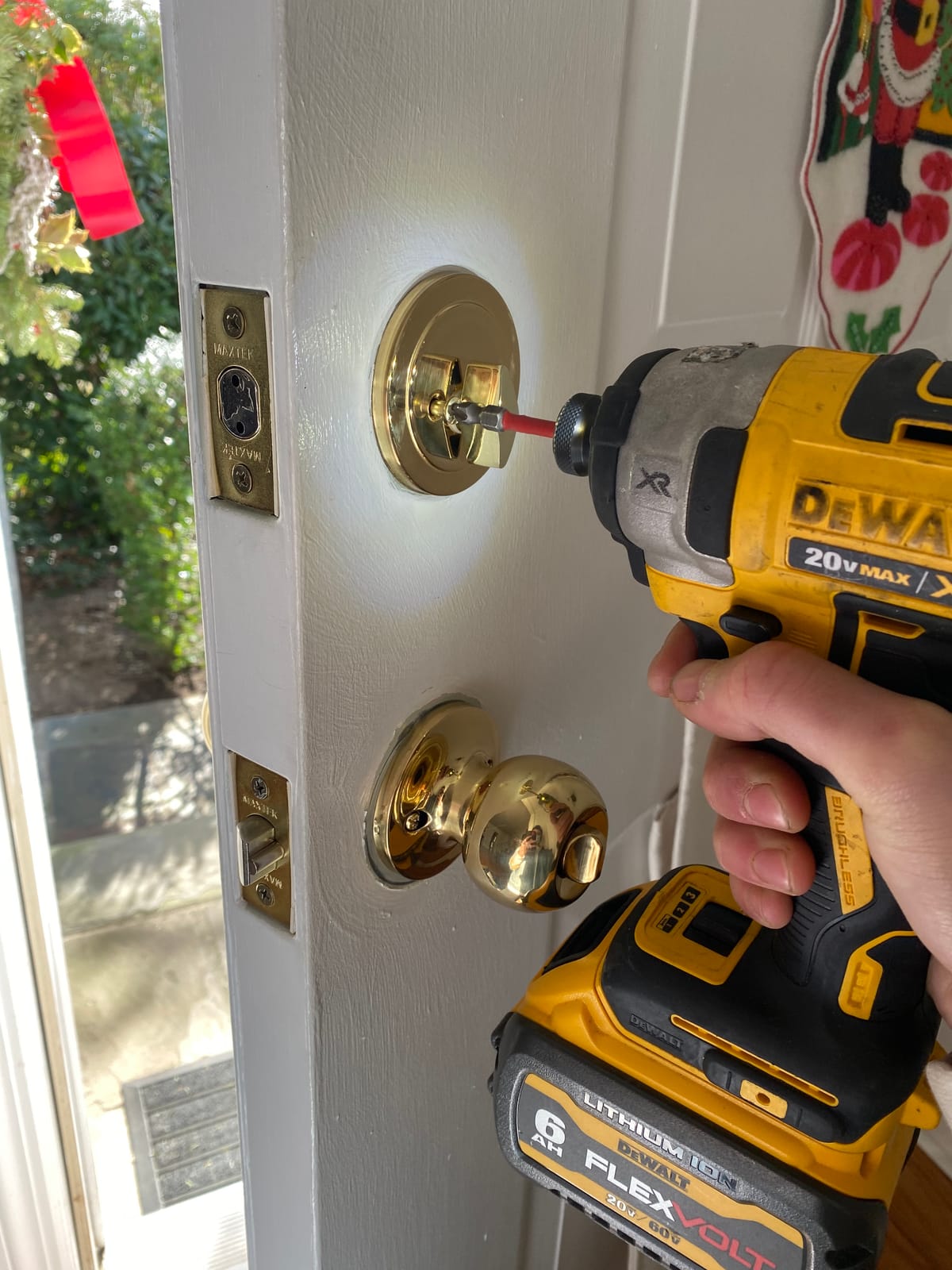 Residential deadbolt installation